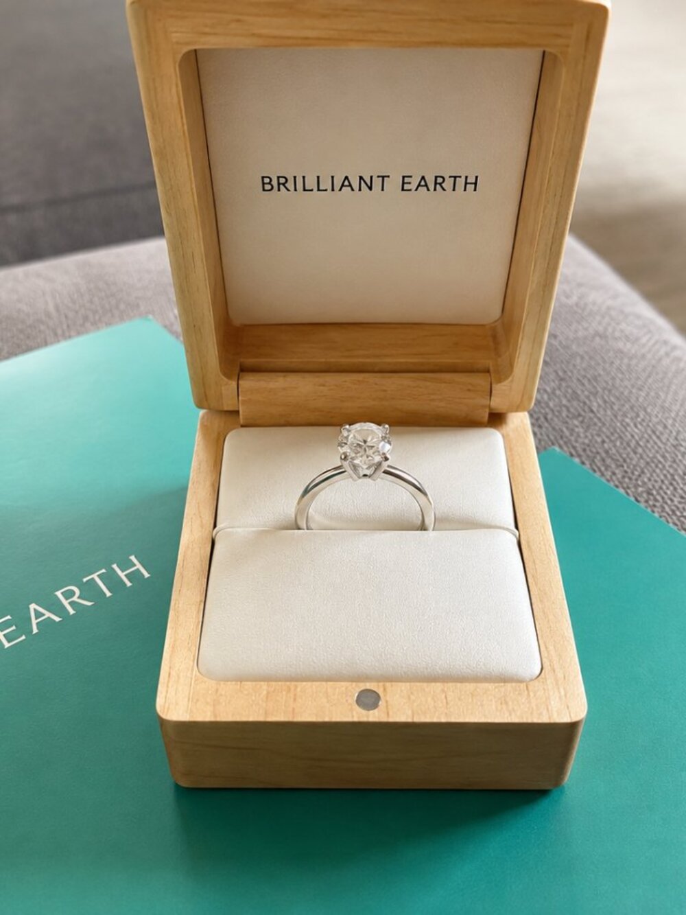 Diamond Oval Engagement Ring